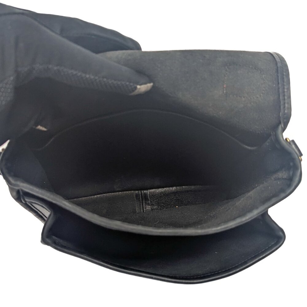 COACH USA Vintage Station Shoulder Bag Black Leather - Picture 8 of 15